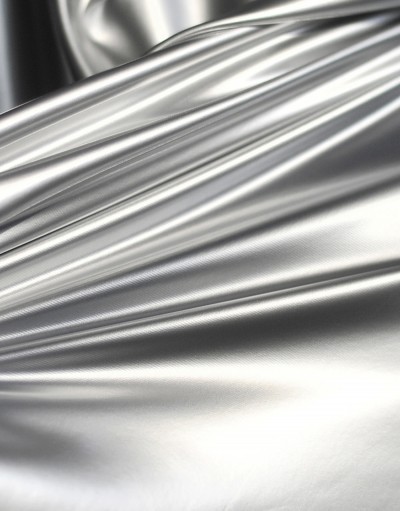 SD-TB  高彈力針織仿皮布  四面彈軟鏡子 極亮極滑  亮銀色鏡面款 皮革  高密度針織 265g／m   街市 圍裙 適用 細節-2